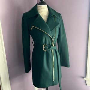 Michael Kors vintage emerald green wool coat